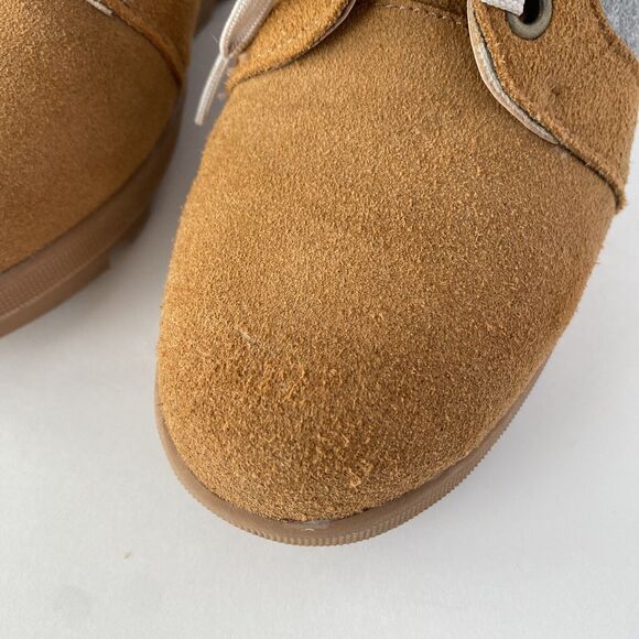 Serra Womens Boots‎ Genuine Cow Suede Leather Brown Sz 7 Urban Chic Lugged Lexie - Picture 6 of 12